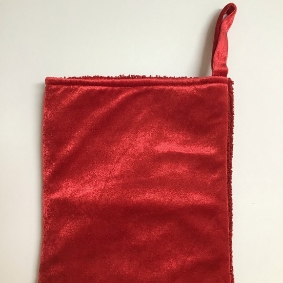 Disney Parks Santa Mickey Mouse Christmas Stocking HoHoHo Holly Snow Holiday Red - Picture 11 of 16